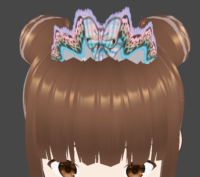 (FULL OUTFIT) Purple Blue Rainbow Plaid Gingham Maid Dress Outfit