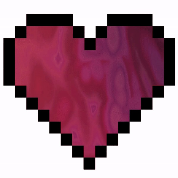 (MULTIPACK OF 8) Rainbow RGB Heart Animated Stream Alerts with sound