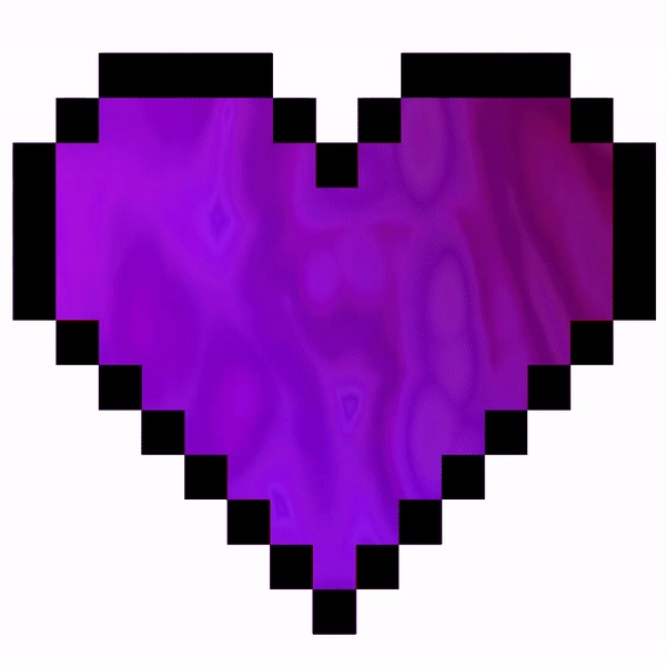 (MULTIPACK OF 8) Rainbow RGB Heart Animated Stream Alerts with sound