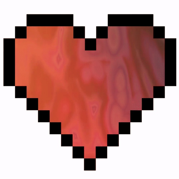 (MULTIPACK OF 8) Rainbow RGB Heart Animated Stream Alerts with sound