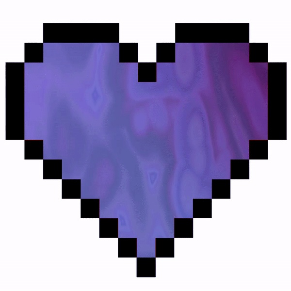 (MULTIPACK OF 8) Rainbow RGB Heart Animated Stream Alerts with sound