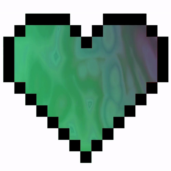 (MULTIPACK OF 8) Rainbow RGB Heart Animated Stream Alerts with sound