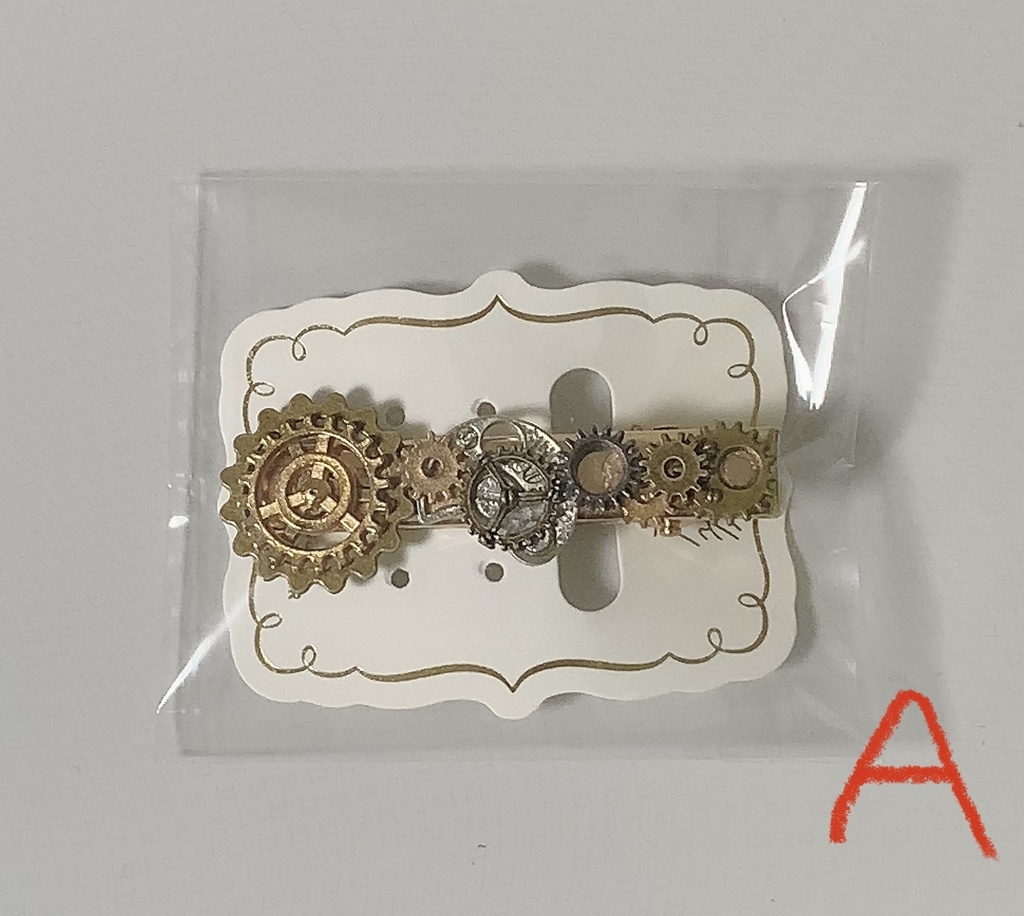 スチームパンク風ヘアクリップ 