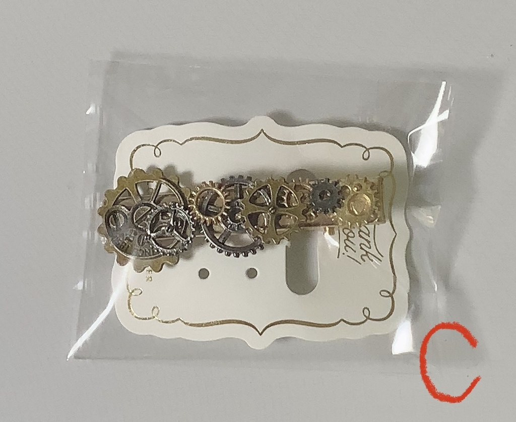 スチームパンク風ヘアクリップ