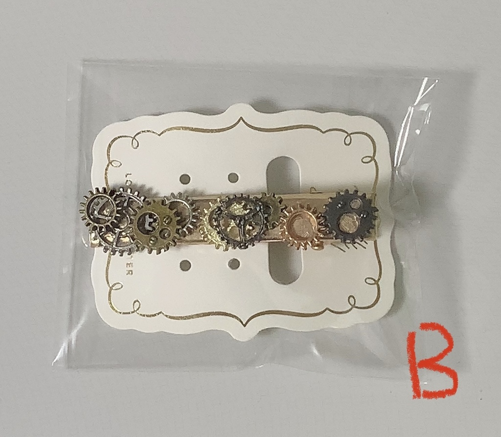 スチームパンク風ヘアクリップ