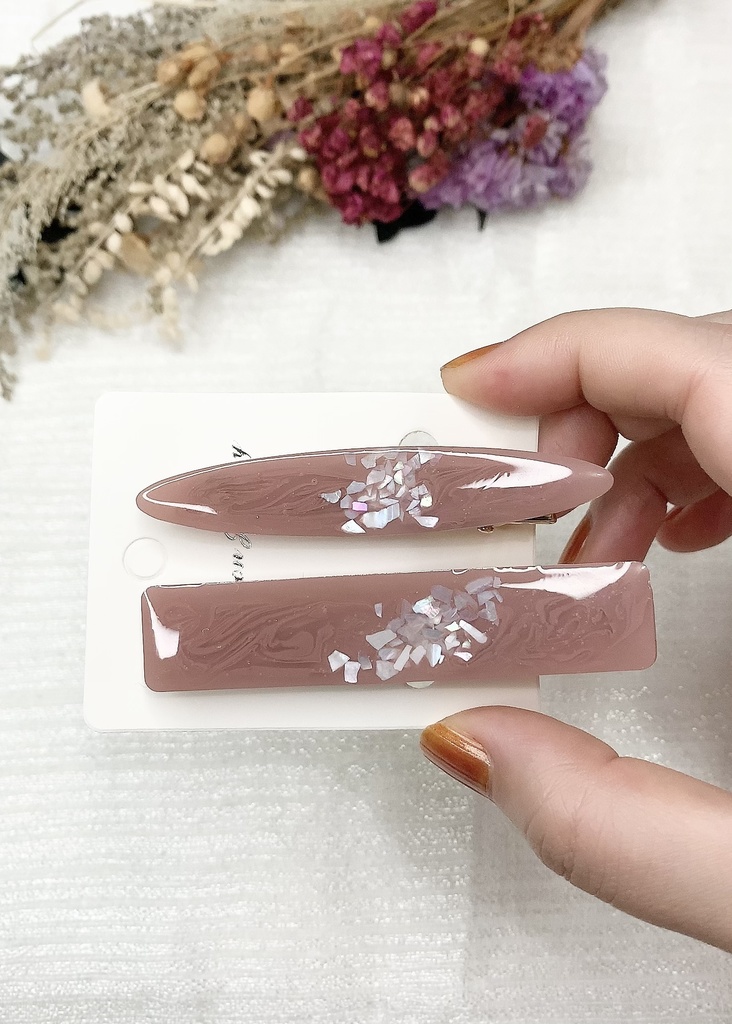 人魚のヘアクリップ昼~チョコ~