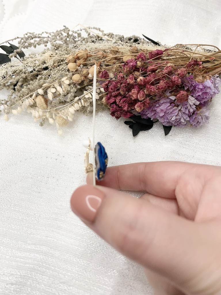 花うらないイヤリング・ピアス(カジュアルブルー)