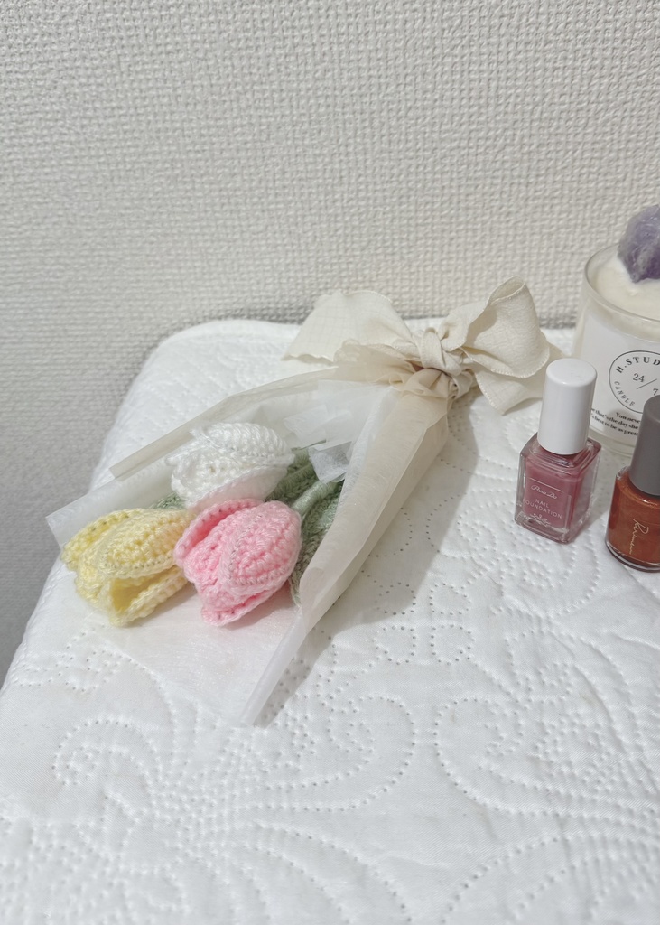 チューリップ/受注生産/毛糸のお花