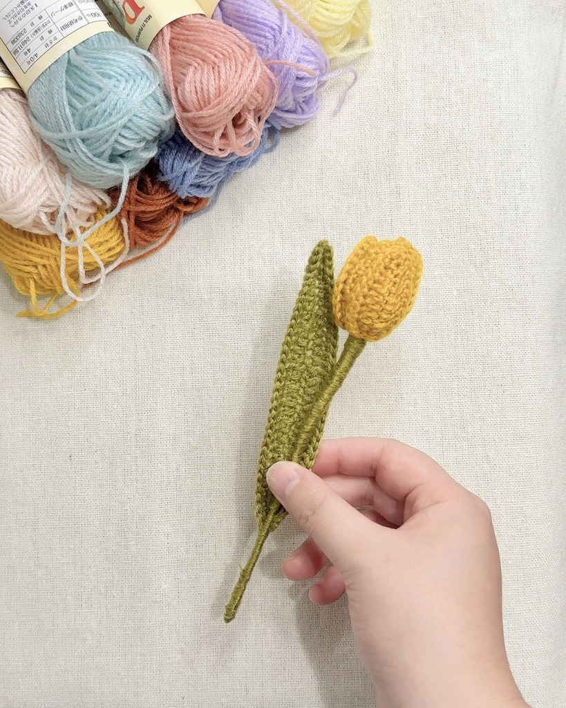 チューリップ/受注生産/毛糸のお花