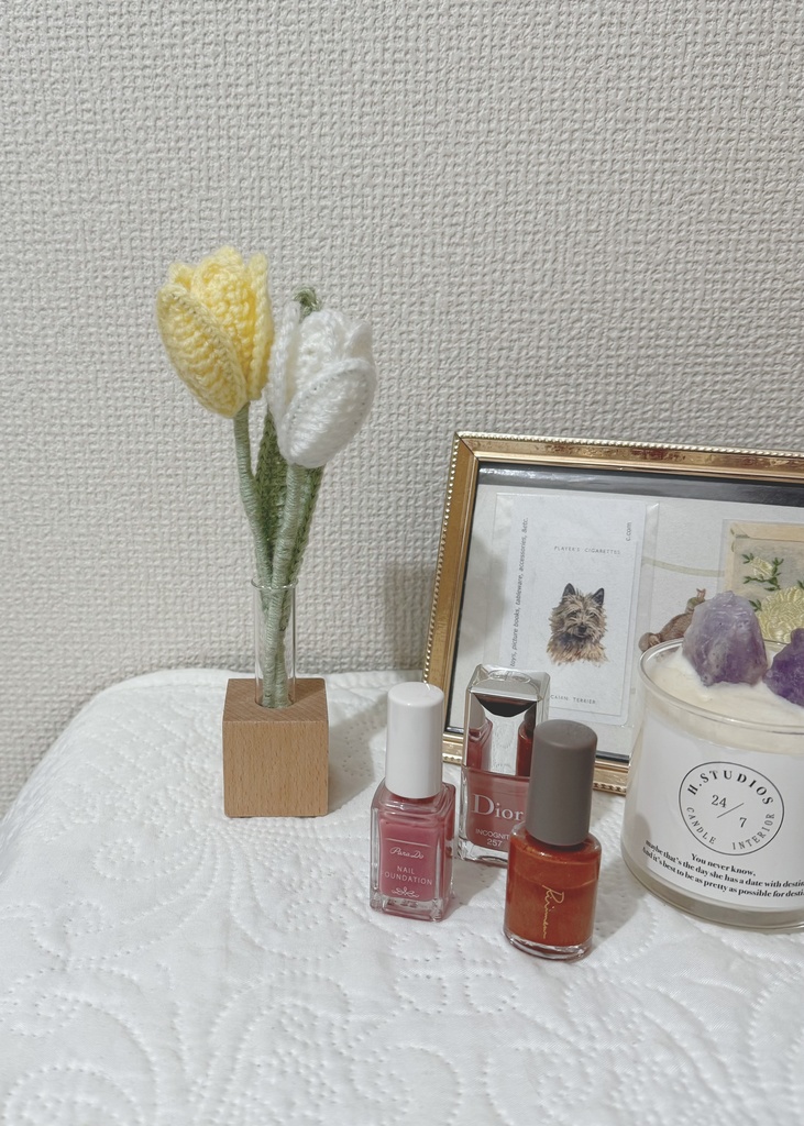 チューリップ/受注生産/毛糸のお花