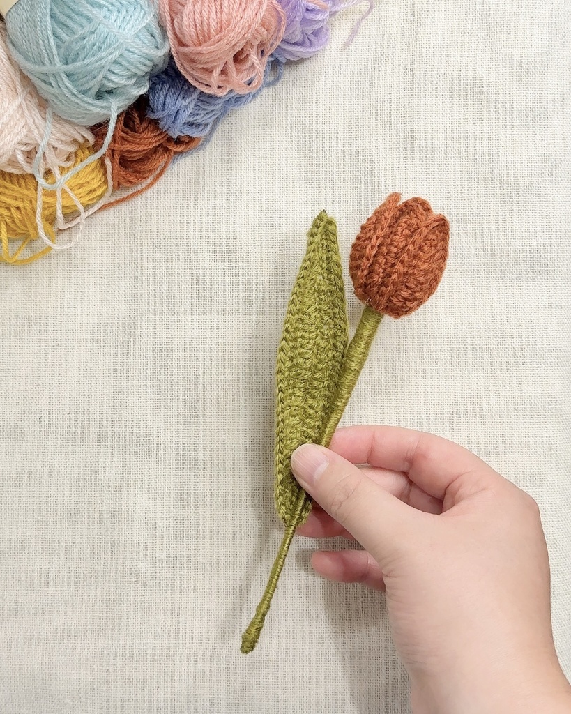 チューリップ/受注生産/毛糸のお花