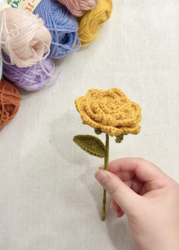 バラ/受注生産/毛糸のお花