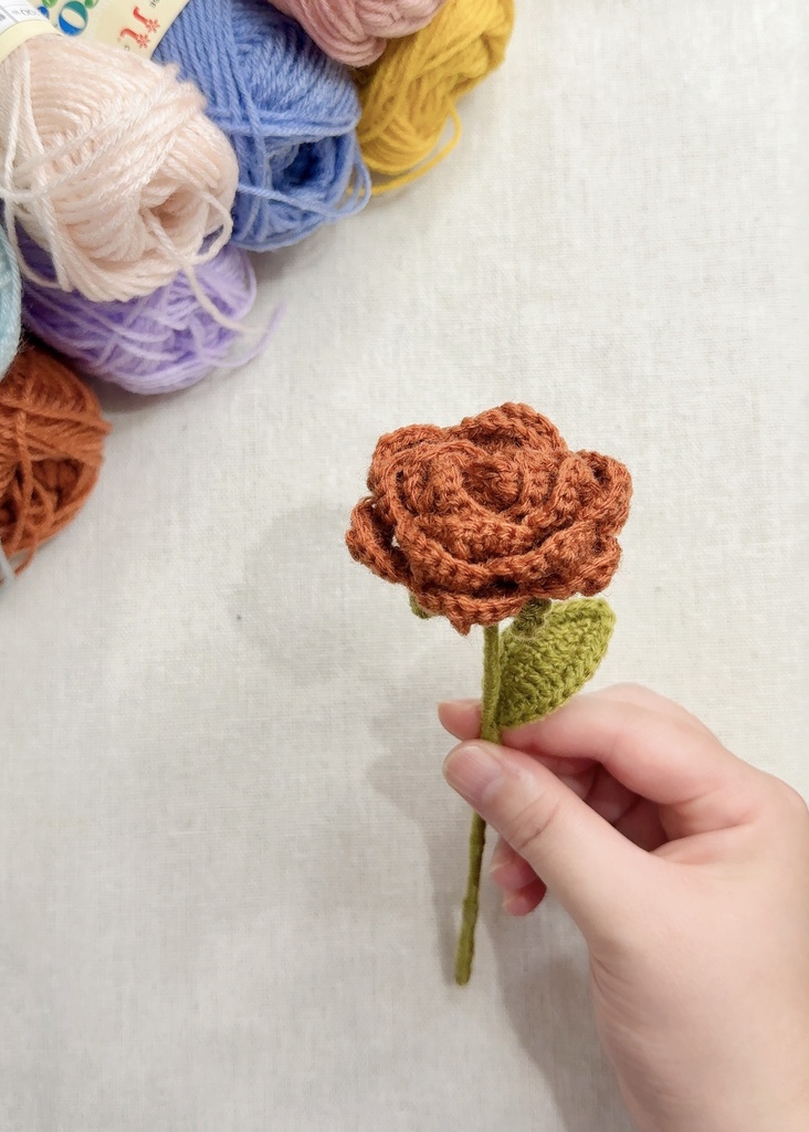 バラ/受注生産/毛糸のお花