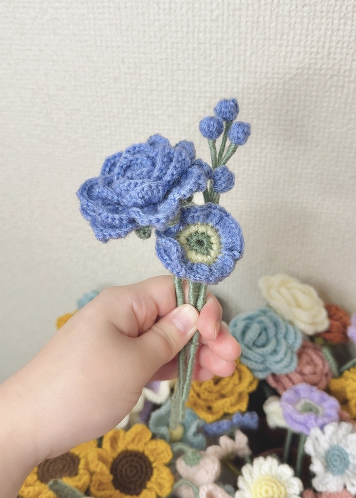 バラ/受注生産/毛糸のお花