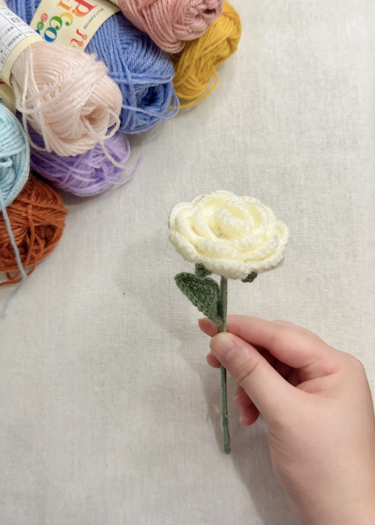 バラ/受注生産/毛糸のお花