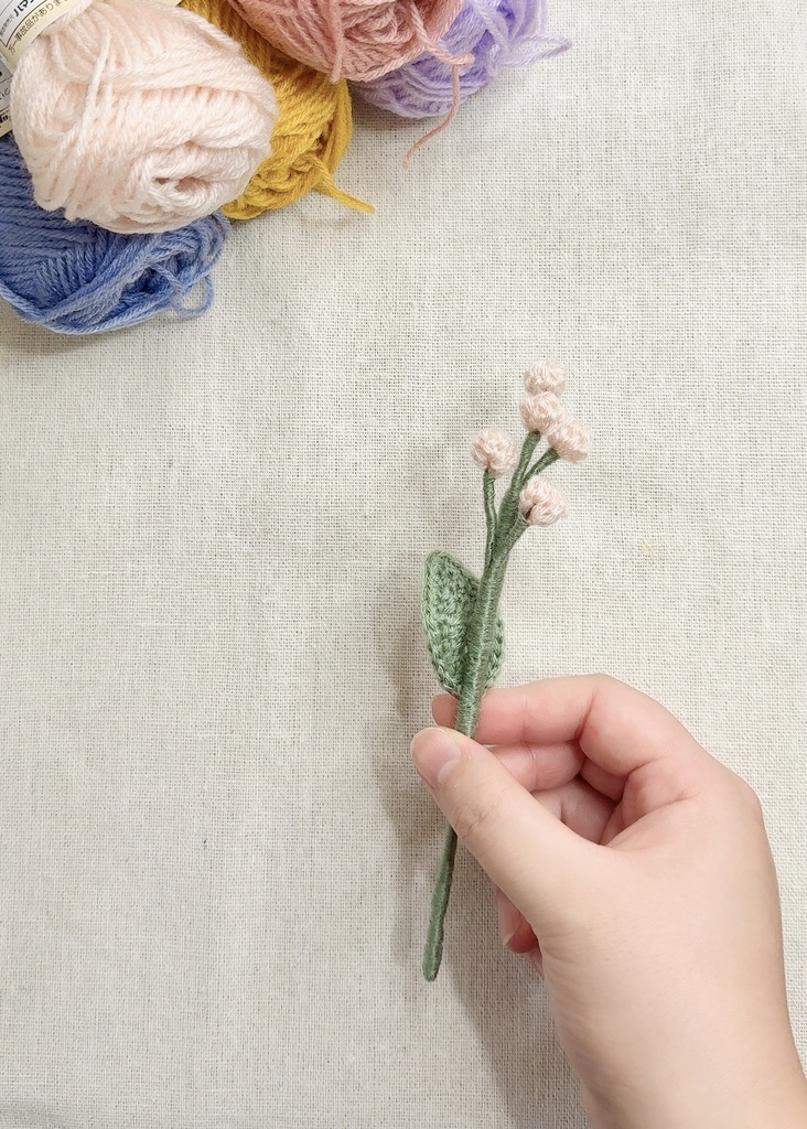 カスミソウ/受注生産/毛糸のお花