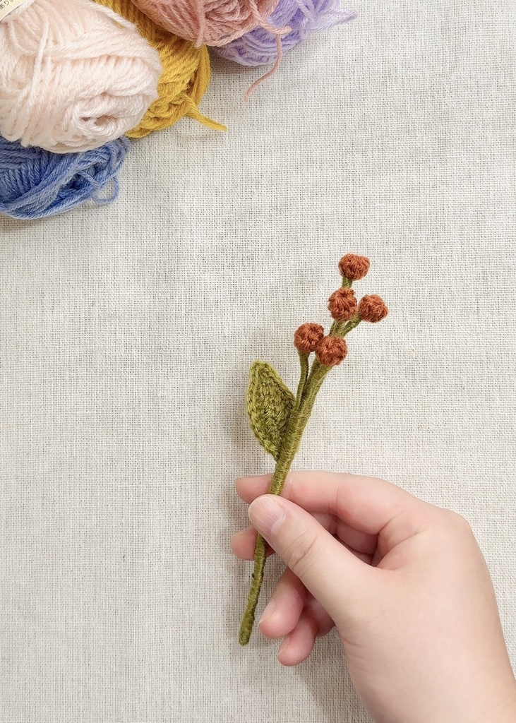 カスミソウ/受注生産/毛糸のお花