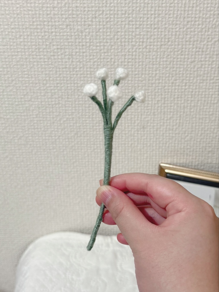 カスミソウ/受注生産/毛糸のお花