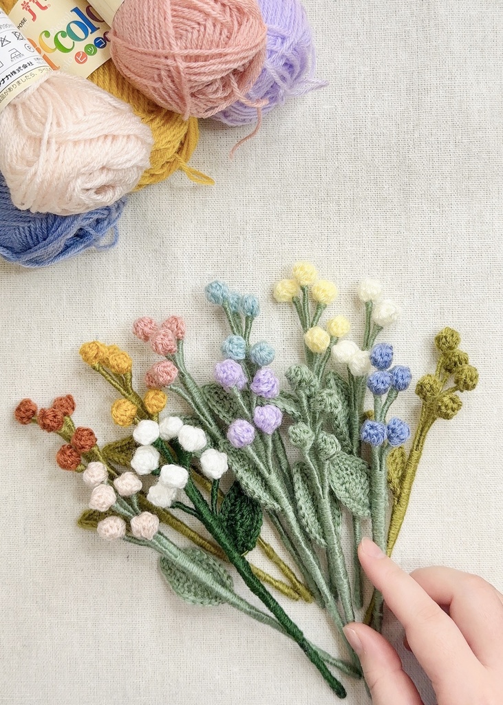 カスミソウ/受注生産/毛糸のお花