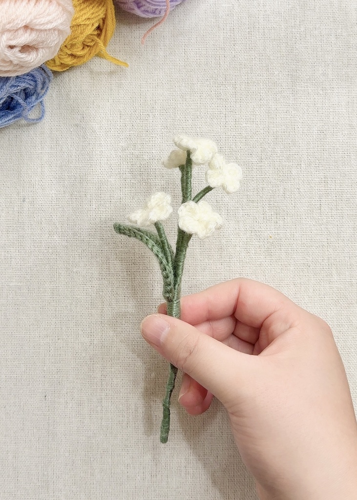 勿忘草/受注生産/毛糸のお花