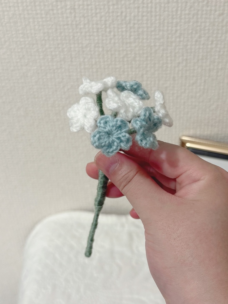 勿忘草/受注生産/毛糸のお花