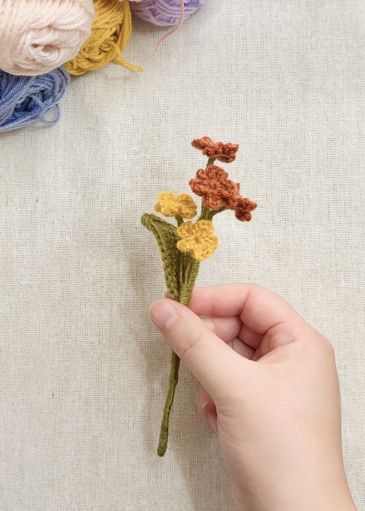 勿忘草/受注生産/毛糸のお花