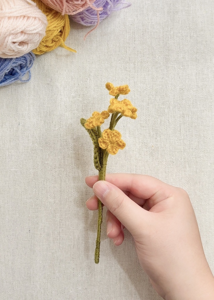 勿忘草/受注生産/毛糸のお花