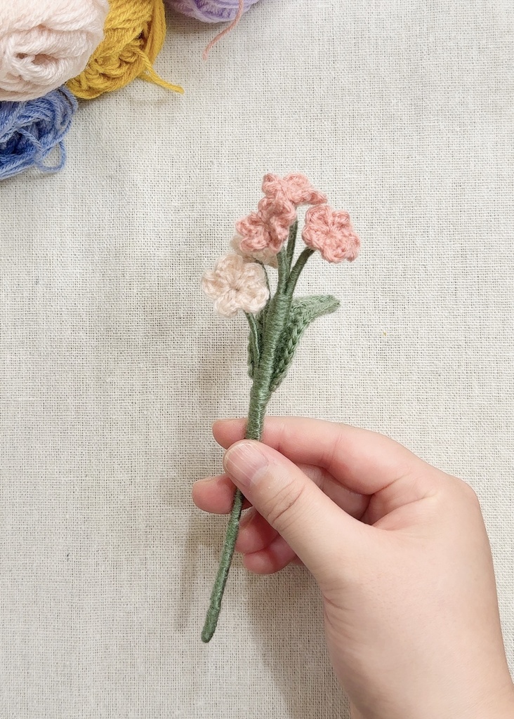 勿忘草/受注生産/毛糸のお花