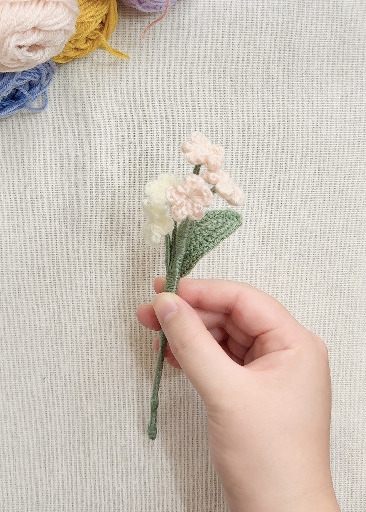 勿忘草/受注生産/毛糸のお花