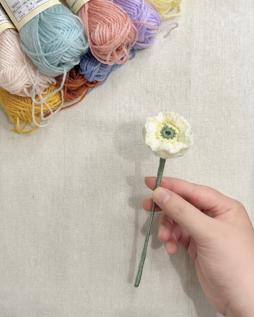 ポピー/受注生産/毛糸のお花