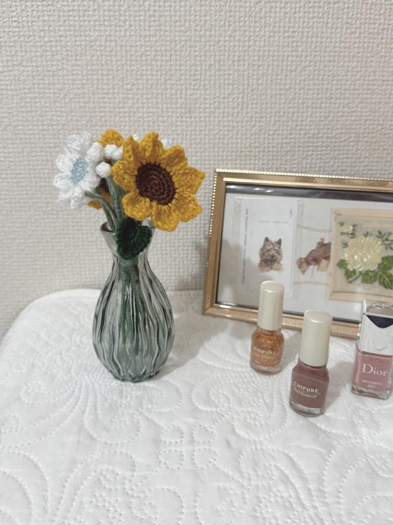 花束ご希望の方へ/毛糸のお花