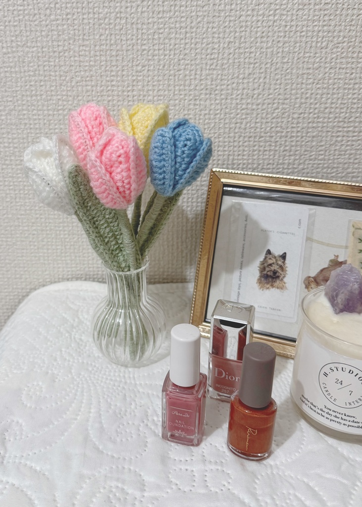 花束ご希望の方へ/毛糸のお花