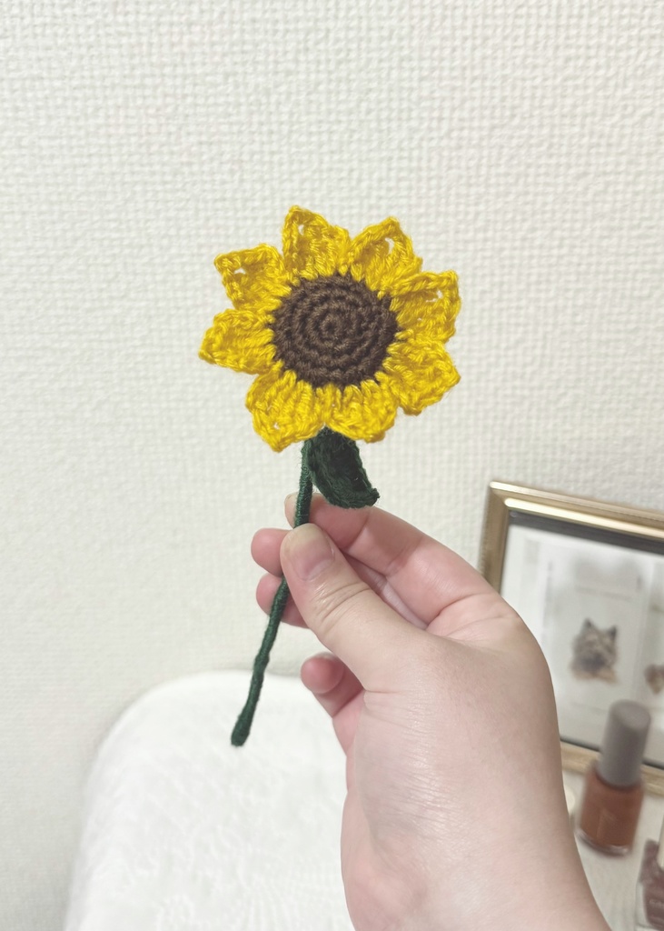 ヒマワリ/受注生産/毛糸のお花