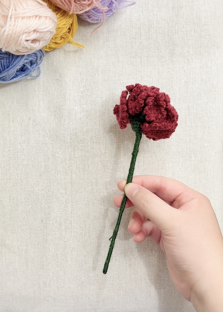 カーネーション/受注生産/毛糸のお花