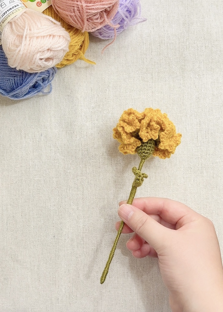 カーネーション/受注生産/毛糸のお花