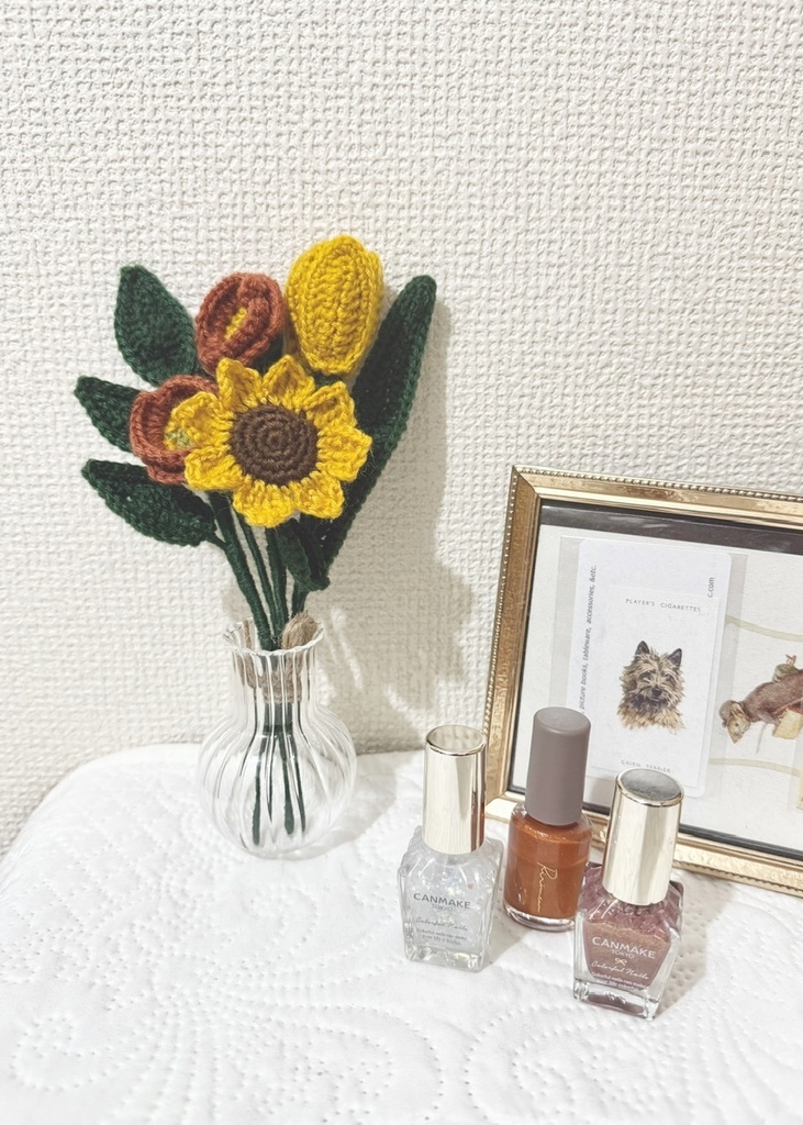 製作例01/毛糸のお花