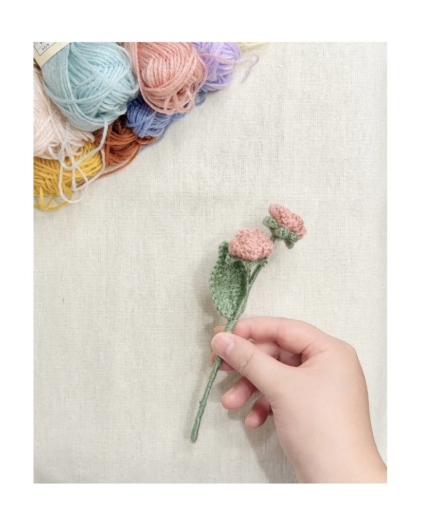 ミニバラ/受注生産/毛糸のお花