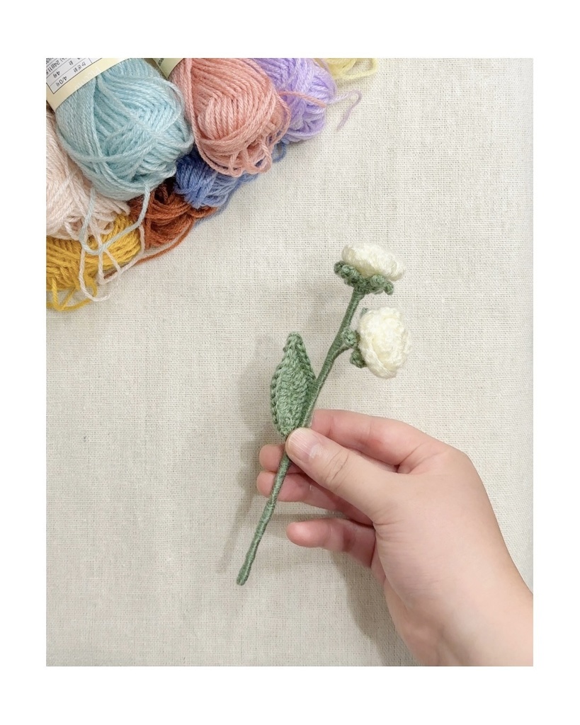 ミニバラ/受注生産/毛糸のお花