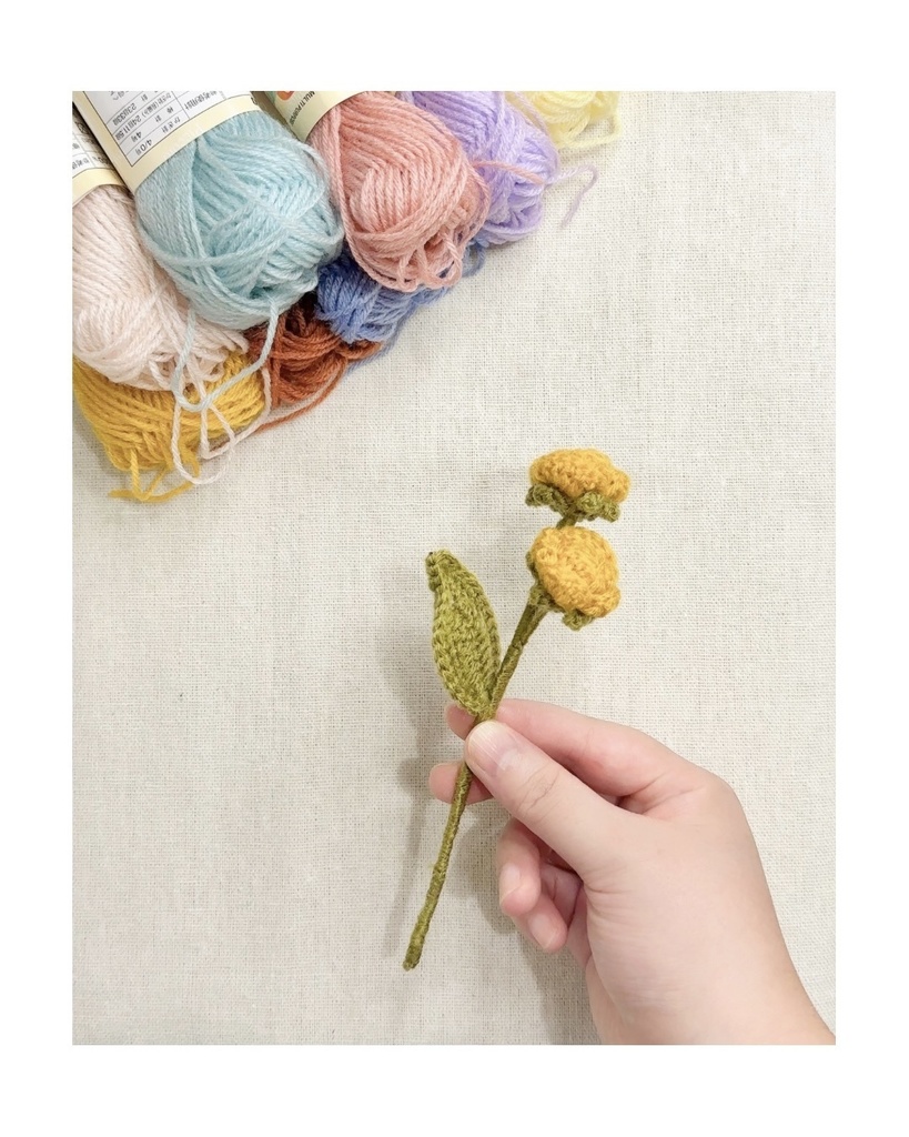 ミニバラ/受注生産/毛糸のお花