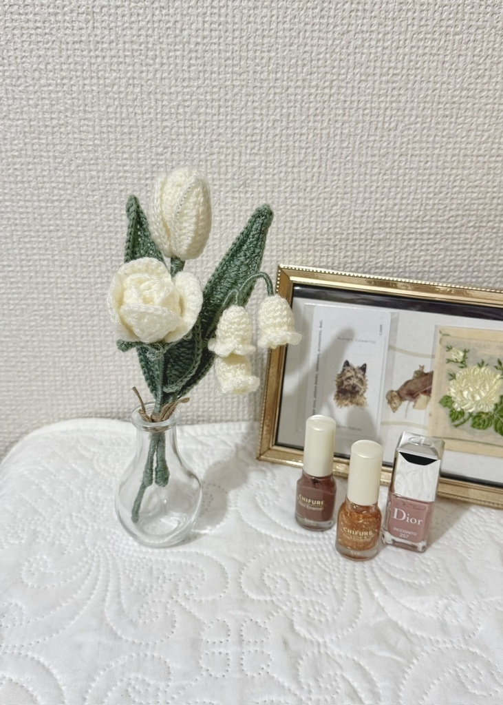 スイートピー/受注生産/毛糸のお花