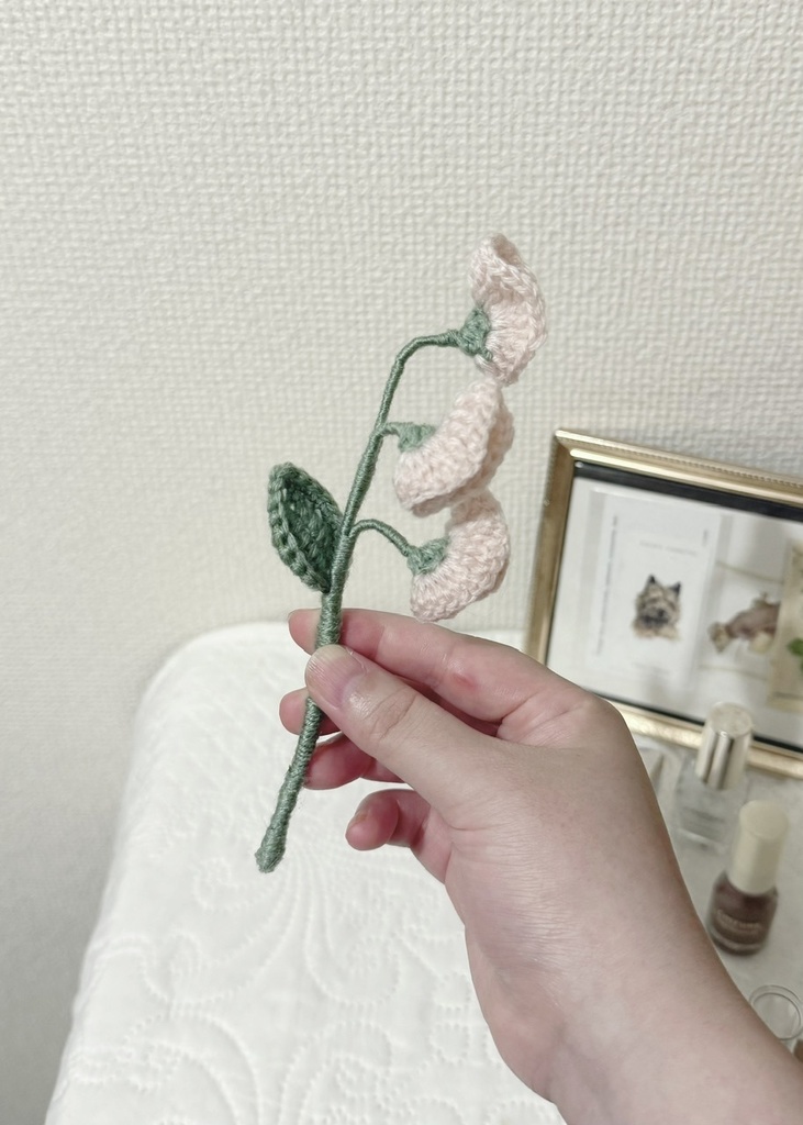 スイートピー/受注生産/毛糸のお花