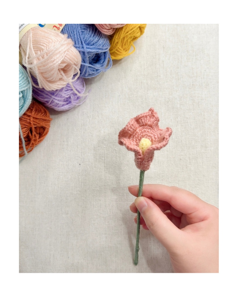 カラー/受注生産/毛糸のお花