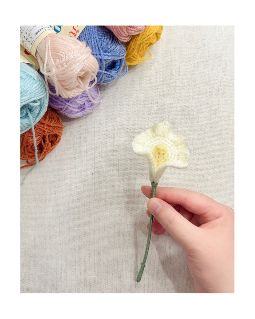 カラー/受注生産/毛糸のお花
