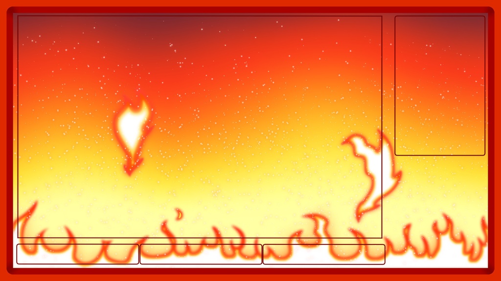 Elemental VTuber Overlay Series - Fire