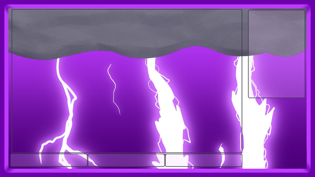 Elemental VTuber Overlay Series - Lightning