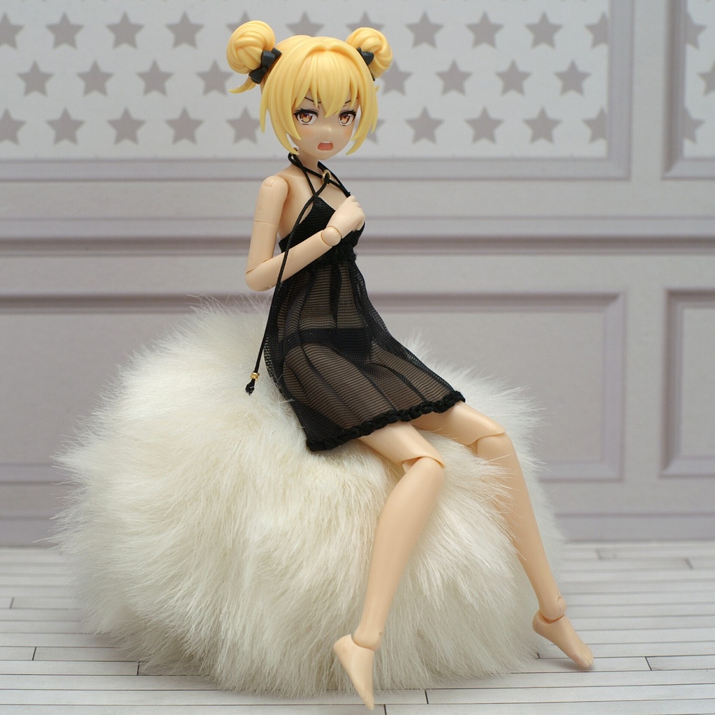 Premium ベビードール「Rolled pleats」創彩少女庭園・ドレスアップボディ対応