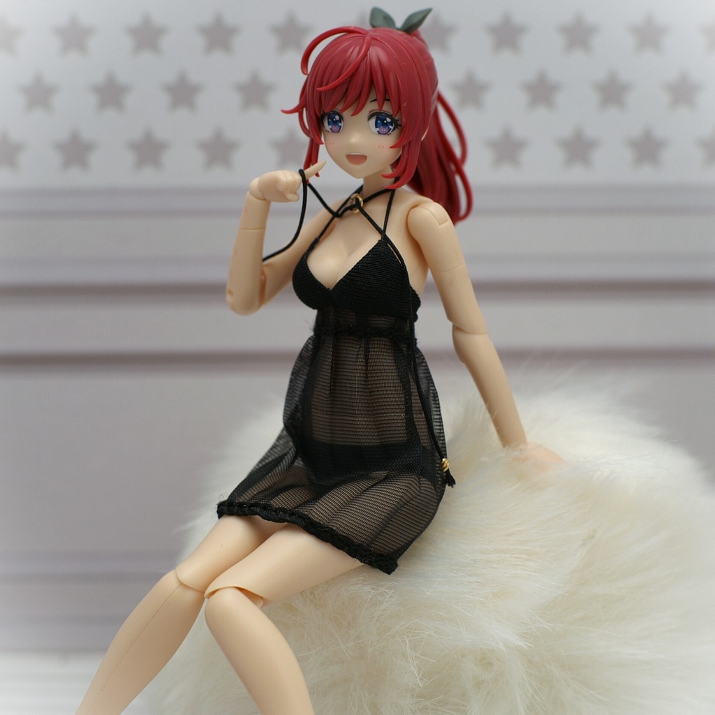 Premium ベビードール「Rolled pleats」創彩少女庭園・ドレスアップボディ対応