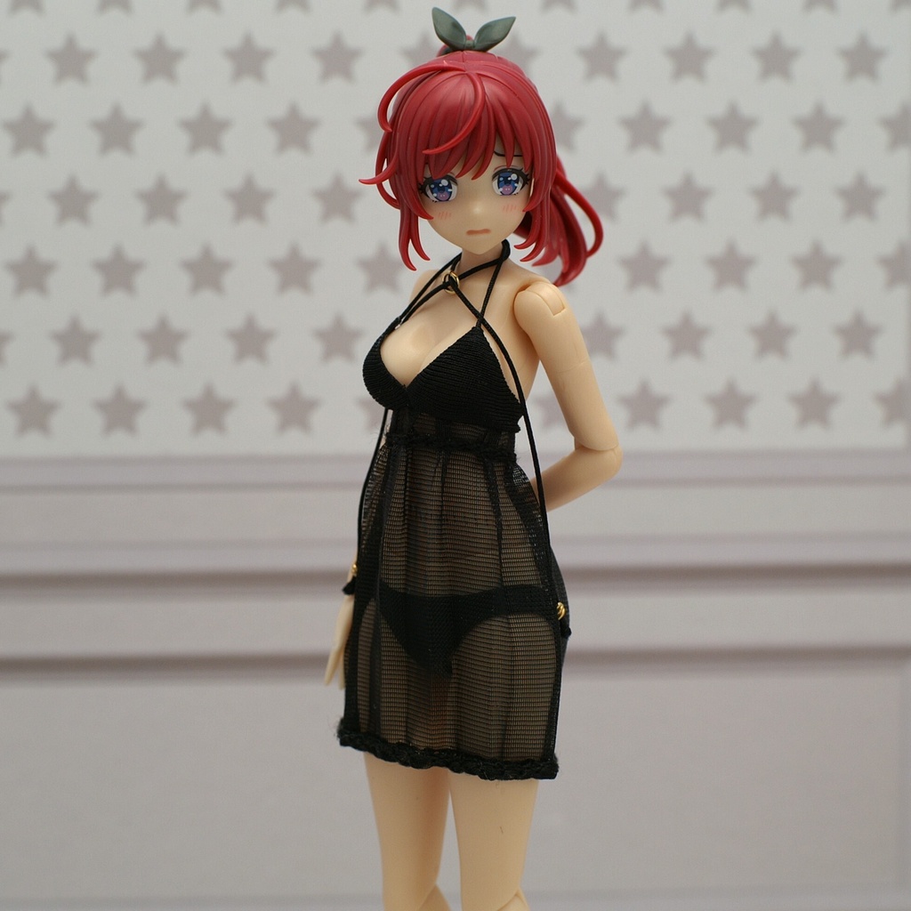 Premium ベビードール「Rolled pleats」創彩少女庭園・ドレスアップボディ対応
