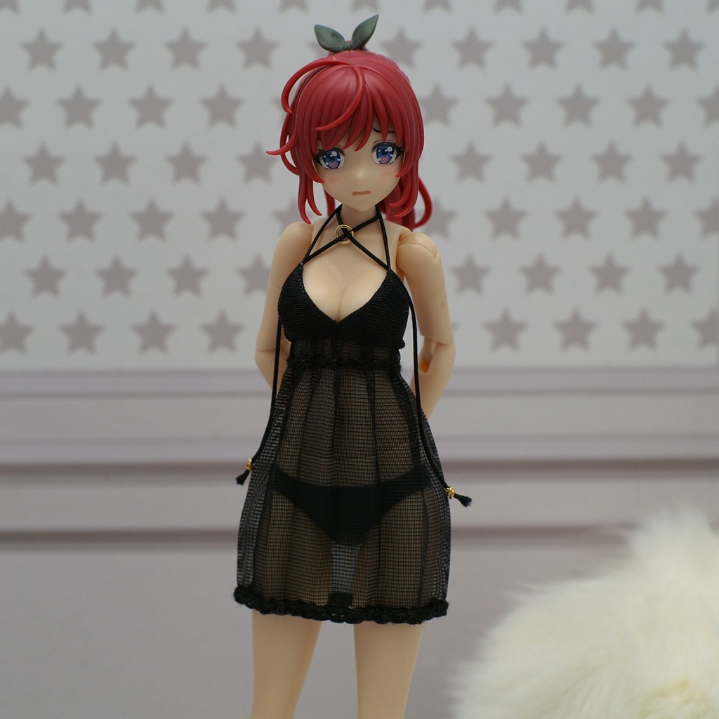 Premium ベビードール「Rolled pleats」創彩少女庭園・ドレスアップボディ対応
