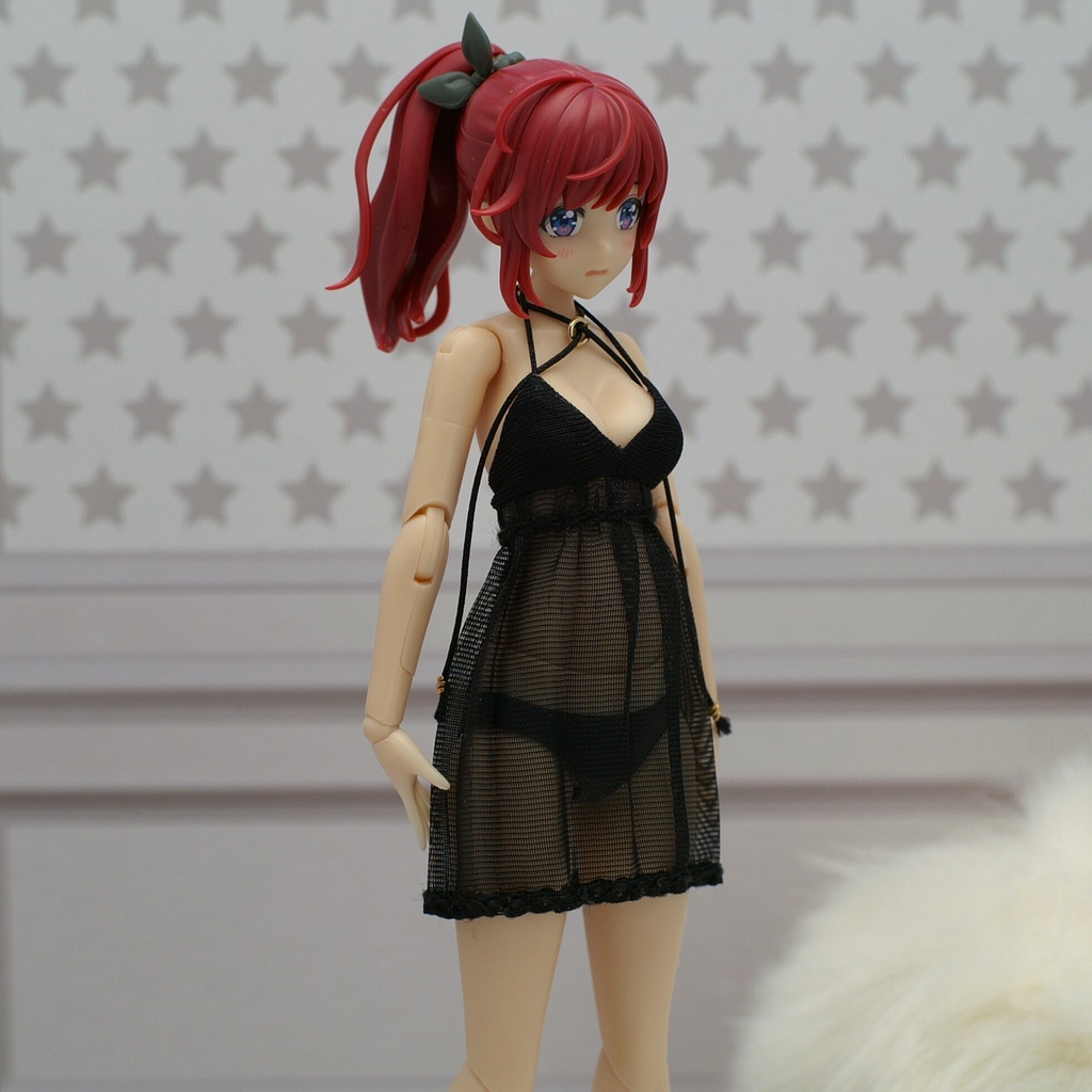 Premium ベビードール「Rolled pleats」創彩少女庭園・ドレスアップボディ対応